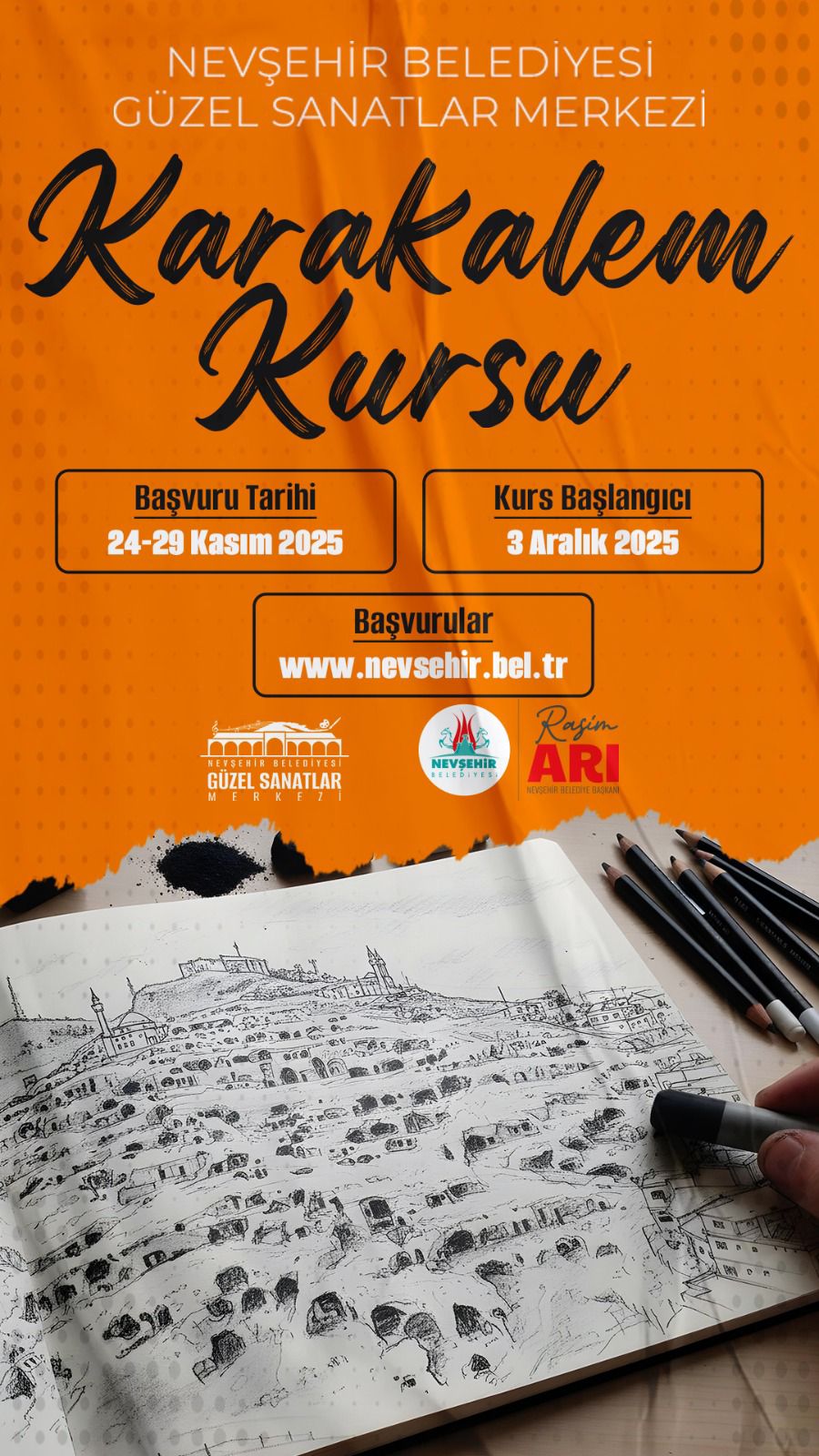 Güzel Sanatlar Merkezi’nde Kara Kalem Kursu Başlıyor